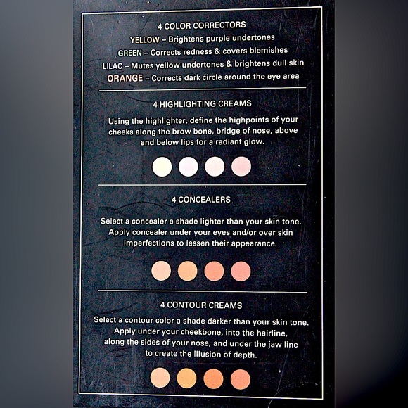 MAX STUDIO CONCEALER PRO PALETTE 16 SHADES CORRECTIONS HIGHLIGHTING CONCEALER - Picture 4 of 6